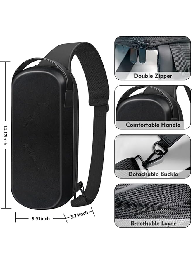 3D Hard Carry Case For Rog Ally Travel Backpack For Rog Ally Steam Deck Console & Accessories Stroage Bag Crossbody Shoulder Backpack  - Image 3