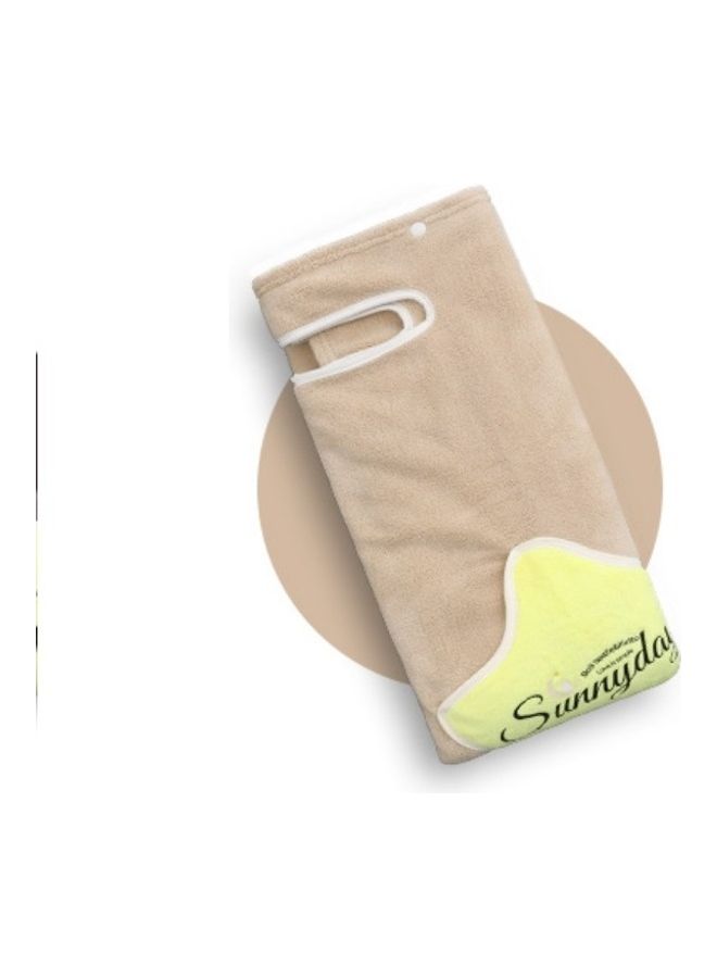 NIBEMINENT Soft Drying Skirt Bath Towel Beige 30X20X5cm