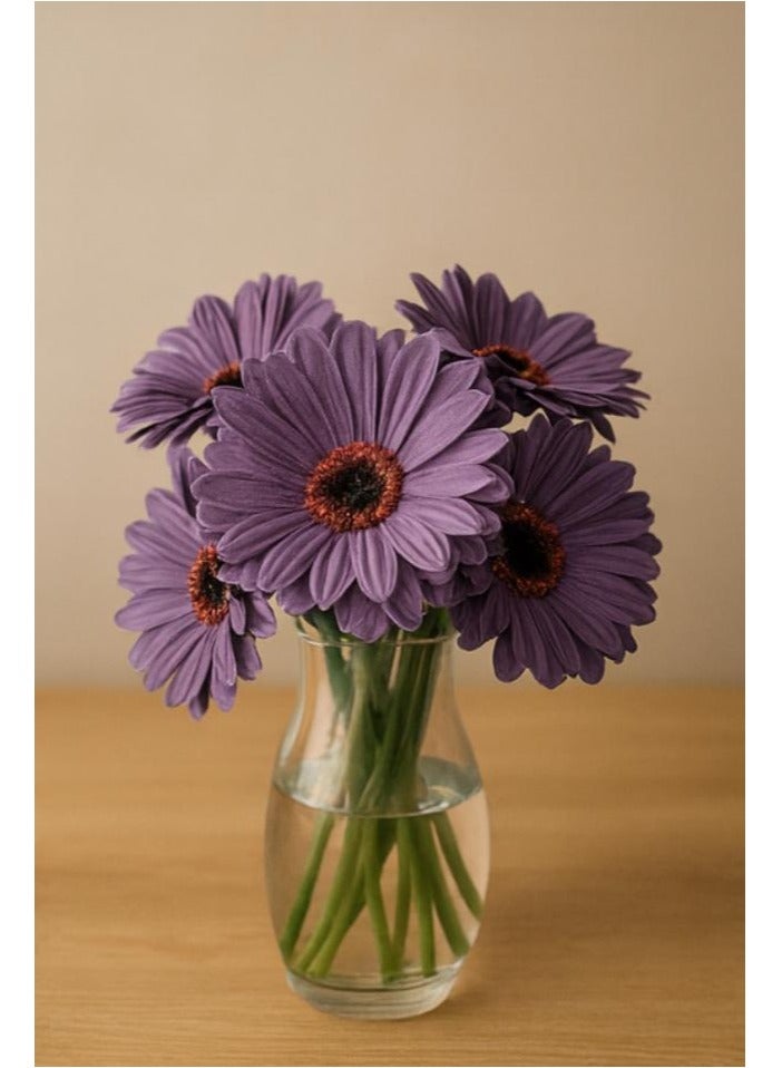 Artificial Flower Bouquet with Natural Touch Purple Color - Image 1