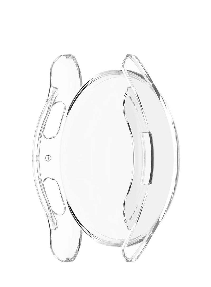 Case Compatible with Samsung Galaxy Watch 7 44mm Slim and Soft TPU Anti-Fall Anti-Scratch Watch Protective Cover (Transparent) - Image 4