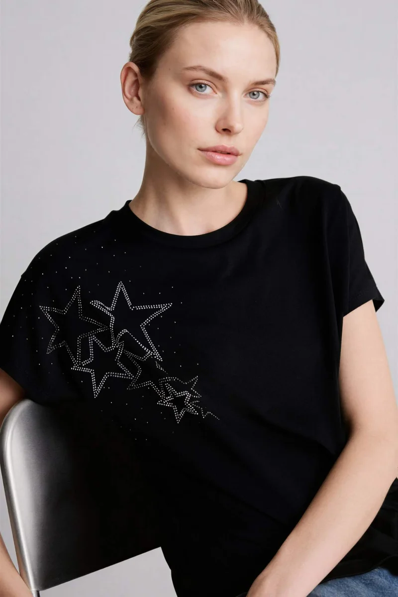 Defacto Crew Neck Short Sleeve T-Shirt