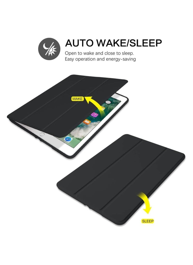 JAJEEK iPad 6th Generation Case, iPad 5th Generation Case with Pencil Holder, Premium Folio Folding Stand Smart Auto Wake/Sleep Case Cover for Apple iPad 9.7 Inch 2018/2017 - Image 3