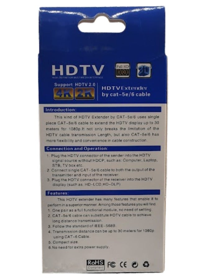 30 Meter HDMI Extender | High-Quality Signal Transmission | Plug-and-Play Compatibility - Image 5