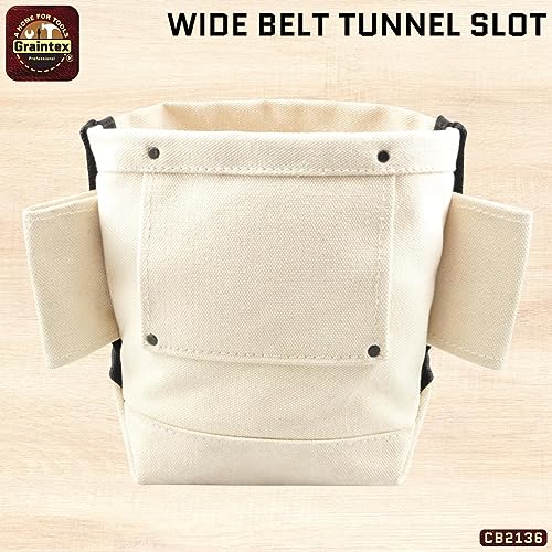 Graintex CB1136 Canvas Nut and Bolt Bag, 3 pockets - Image 3