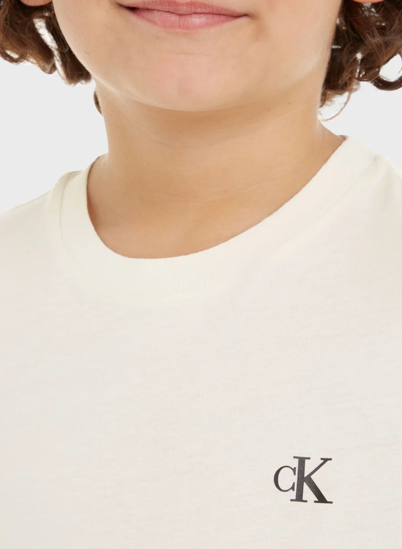 Calvin Klein Jeans Youth 2 Pack Logo T-Shirt