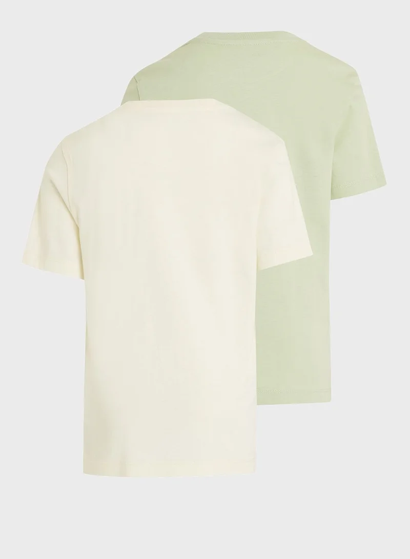 Calvin Klein Jeans Youth 2 Pack Logo T-Shirt
