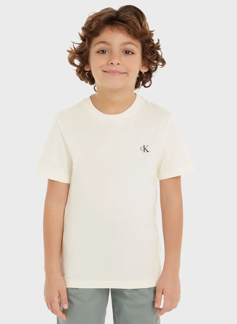 Calvin Klein Jeans Youth 2 Pack Logo T-Shirt