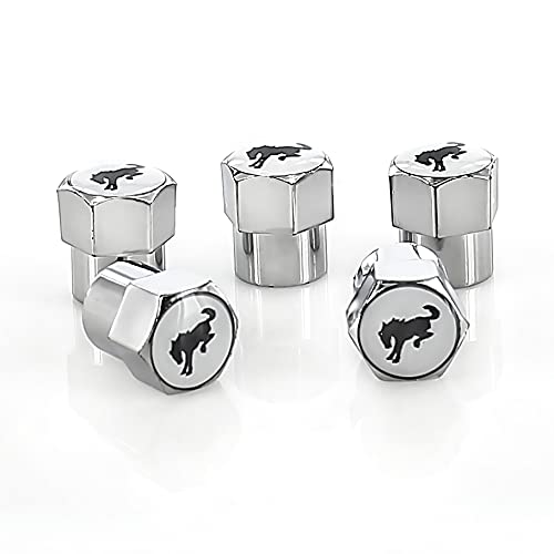 Ford Bronco Chrome Plastic Tire Valve Stem Cap Covers (Pack of 5) - Image 4