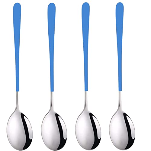 HomeAra Stainless Steel Soup Spoon Set - Elegant Cutlery Set for Soup, Dinner, and Kitchen - Premium Flatware Tableware for Home Dining - Image 1