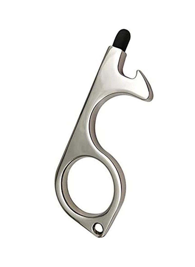 Y&D No-Touch Door Opener Tool Kit, 3 Pack Portable Extra Tips contactless Silicone Antimicrobial Antiviral Zinc Copper Alloy Key Chain for Public Outdoor Shared Surfaces and Screens - Image 4