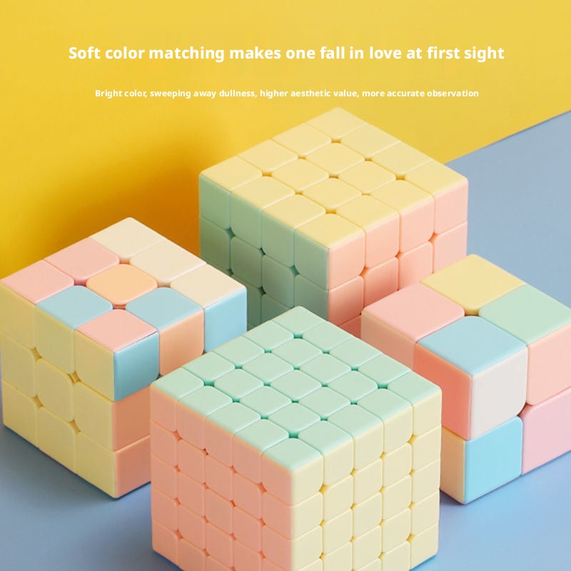 Kids Morandi Magic Cube 2x2 3x3 4x4 5x5 Pyramid Brain Teaser Educational Toy - Image 3