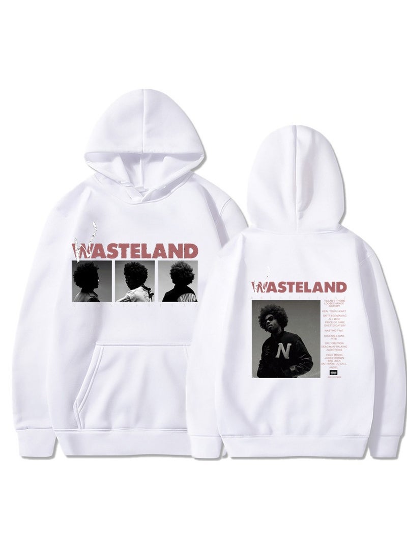 Wasteland Rock Graphic Fleece Hoodie – Unisex Outdoor Running & Sports Pullover  - Image 1