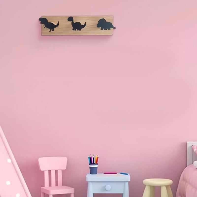 Wooden Dinosaur Wall Coat Hooks For Kids Bedroom Nursery Playroom Decoration - Image 4