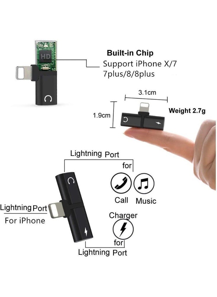 جو-ديز محول موزع ايفون سماعة شاحن لون اسود GO-DES - Image 3