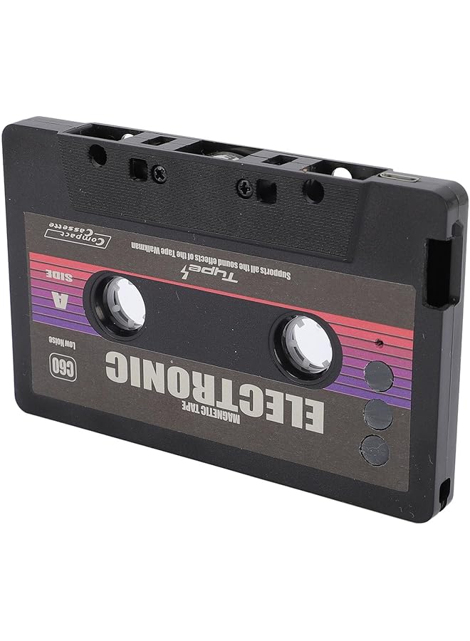 Jiawu Car Audio Bluetooth Wireless Cassette Receiver, Tape Player Bluetooth 5.0 Cassette Aux Adapter, Black - Image 1