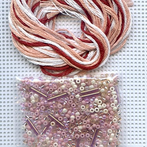 Mill Hill Rose Dragonfly Beaded Counted Cross Stitch Ornament Kit Mill Hill 2000 Spring Bouquet MHDF5 - Image 3