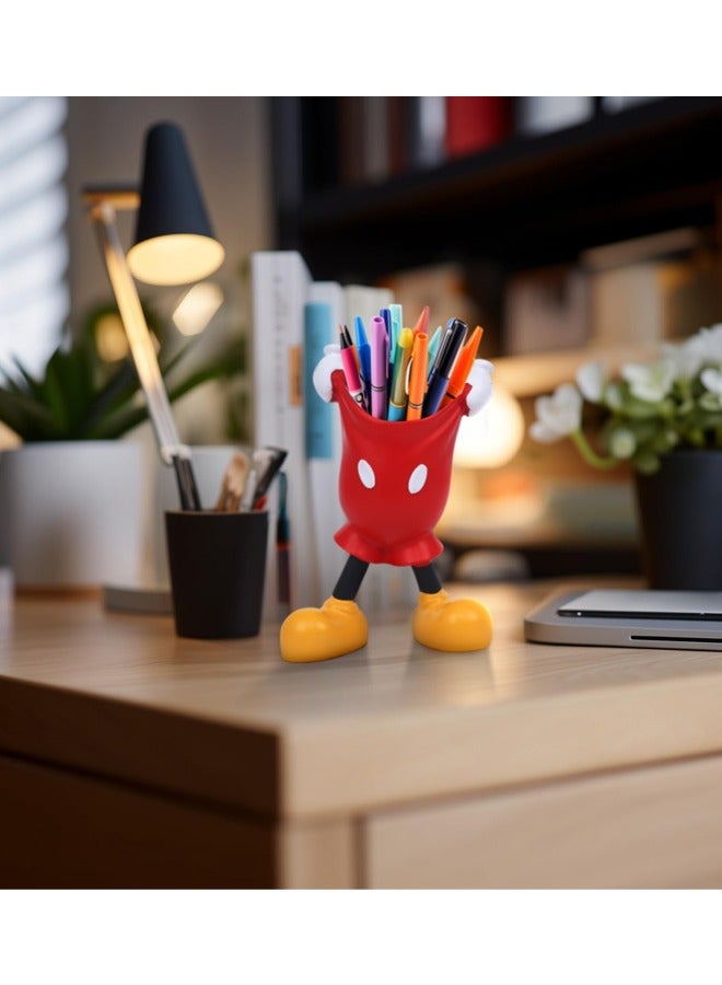 ميكي ماوس حامل أقلام رصاص وقلم لطيف للمكتب، منظم أقلام سطح مكتب صغير للأطفال وكوب تخزين - Image 4