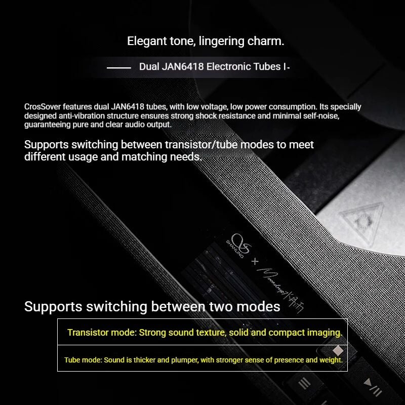 Shanling EC Zero T Yuuki Limited Dual Jan6418 Tube CD Player with Bluetooth, Grey - Image 5