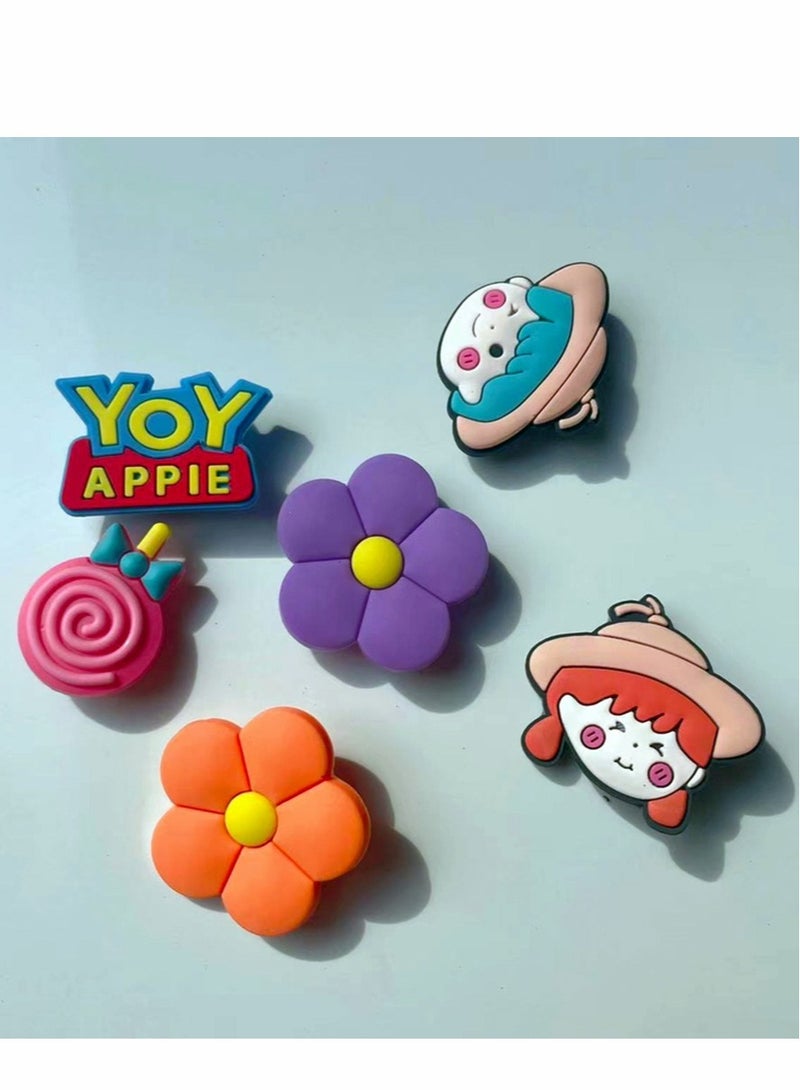 Excefore Crocs Shoe Charm, Croc Charms for Kids Girls Teens, Shoe Charms for Clog Sandals Bracelets Decoration Party Favor Gifts, Croc Charms for Girls Women Kids, 18 Charms and 1 Bag - Image 2