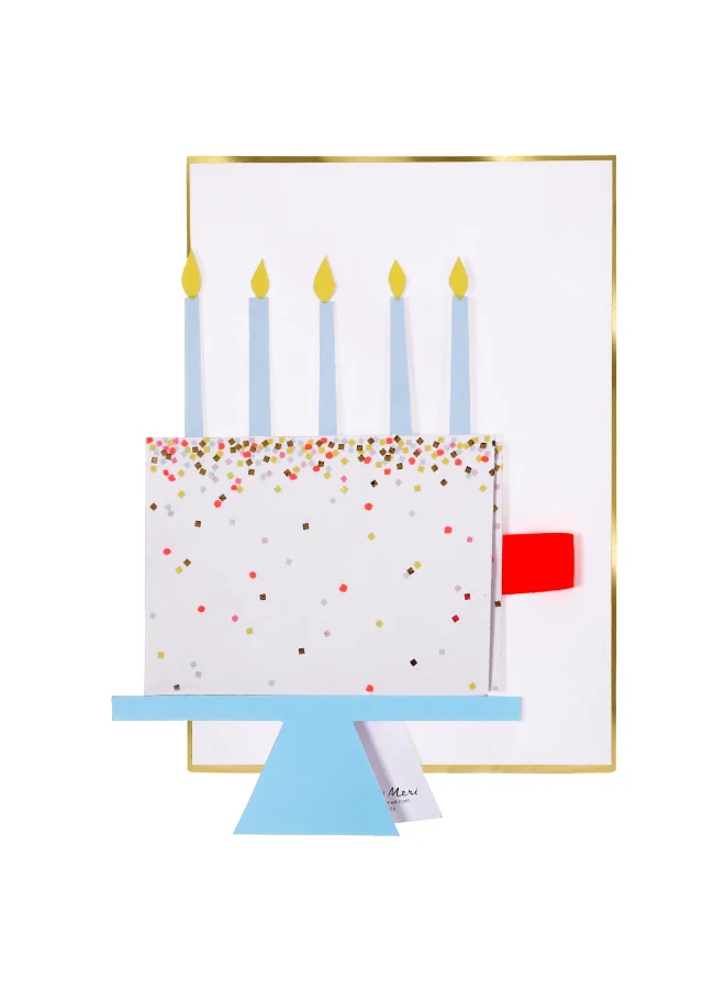Meri Meri Cake Slice Stand-Up Birthday Card