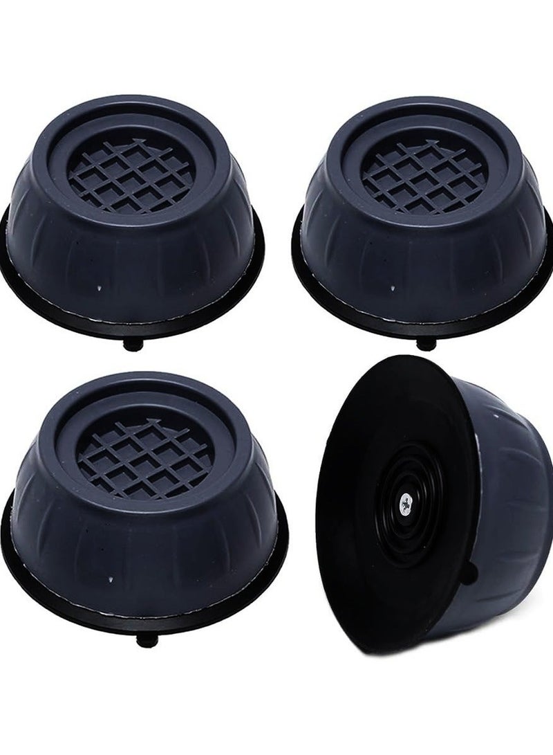 4 Pcs Anti Vibration Pads for Washing Machine and Dryer – Universal Rubber Feet Shock Absorber Mats, Non Slip Noise Cancelling Anti Vibration Stabilizer Support Feet for Washer, Dryer, Dishwasher, Protects Floor and Prevents Movement Multi-colour