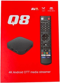 Q8 Android Tv Box With Remote 4Ram 32Rom