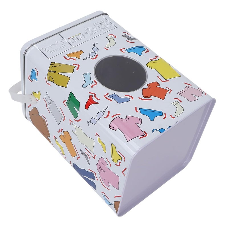 klarako Laundry Powder Tin, Laundry Detergent Powder Storage Box Simple Unique Cute Household Item Socks Container Organizer - Image 5