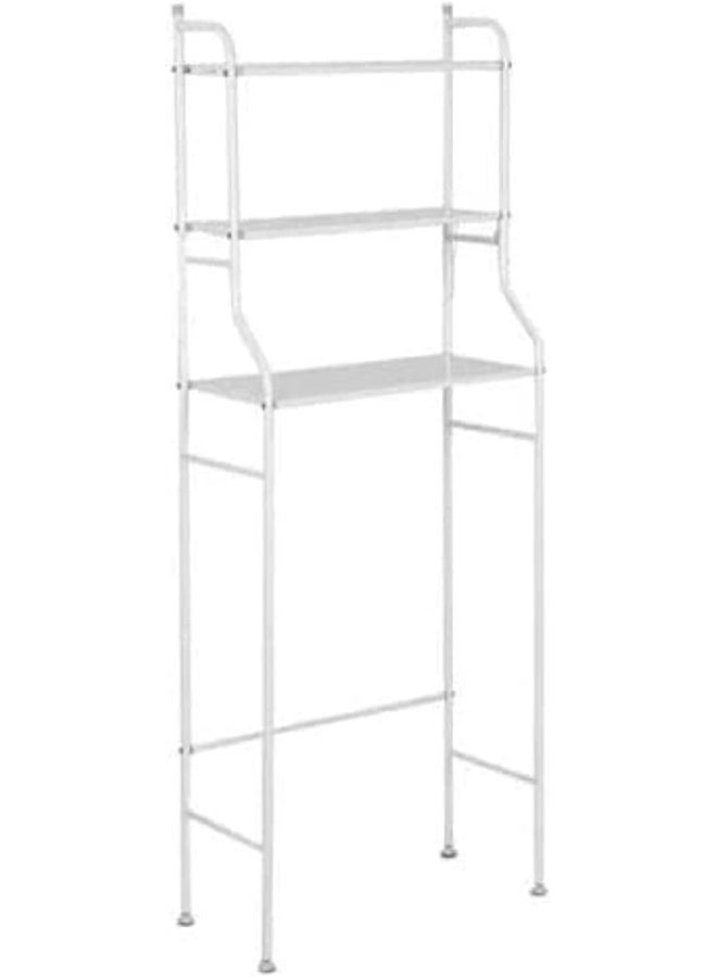 3 Shelf Bathroom Space Saver, Over The Toilet Rack, Bathroom Corner Stand Storage Organizer Accessories, The Washing Machine, Bathroom Tower  - Image 5
