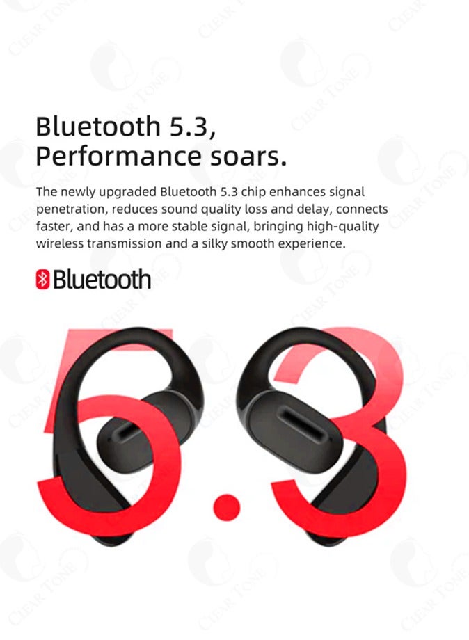 PEJE True Wireless Earbuds Bluetooth 5.3 with ENC Noise Cancellation & Provide Upto 28 Hours Playback Time, IPX6 Waterproof Earphones With 320mAh Charging Case, Type-C Fast Charging, For Workouts & Travel - Image 4