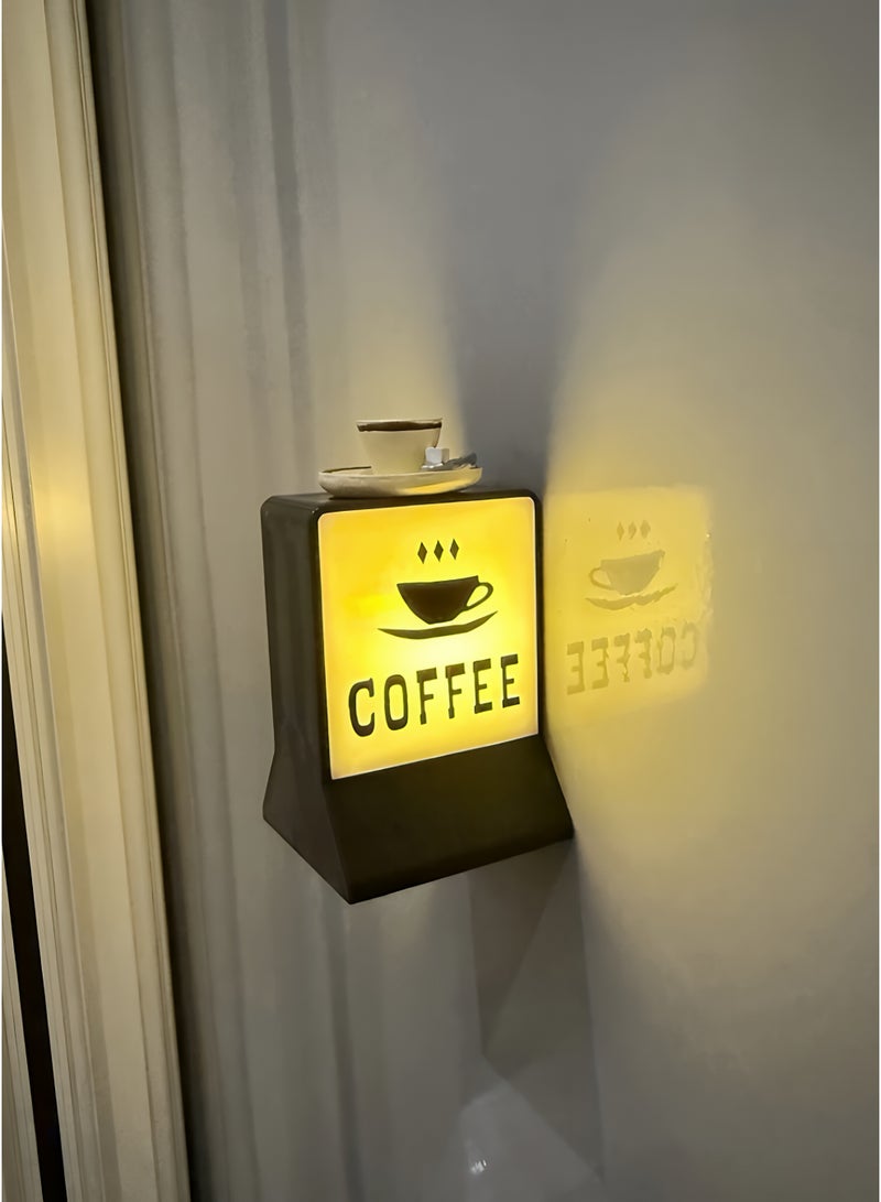 المي هومي مصباح قهوة مغناطيسي على شكل كوب – لمبة صغيرة بضوء دافئ للثلاجة والمطبخ، ديكور للمقهى، المطعم، والمنزل، 4.4×4×6.4 سم (1.7×1.6×2.5 بوصة) - Image 5