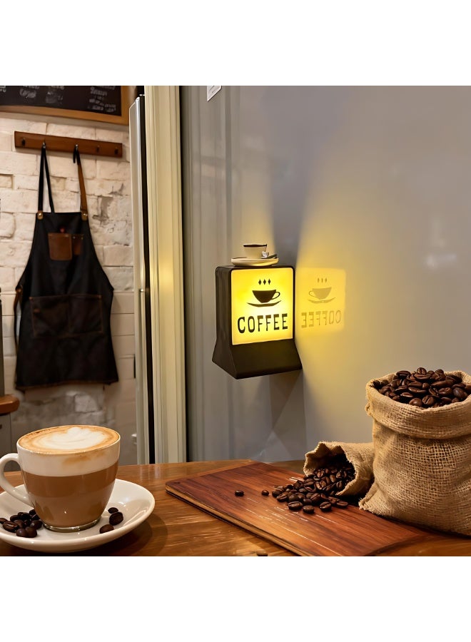 المي هومي مصباح قهوة مغناطيسي على شكل كوب – لمبة صغيرة بضوء دافئ للثلاجة والمطبخ، ديكور للمقهى، المطعم، والمنزل، 4.4×4×6.4 سم (1.7×1.6×2.5 بوصة) - Image 4