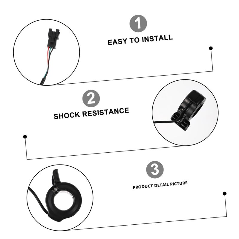 2 Pack Electric Bike Scooter Thumb Throttle Accelerator For Handlebar Easy Installation - Image 5