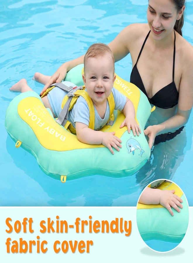 Parentswell Baby Pool Float with Canopy UPF50+ Sun Protection, Soft Fabric-Covered Inflatable Baby Float, No Flip Over Infant Swim Float for Baby 6-36 Months, Skin Protect Toddler Pool Floaties for Boys and Girls - Image 5