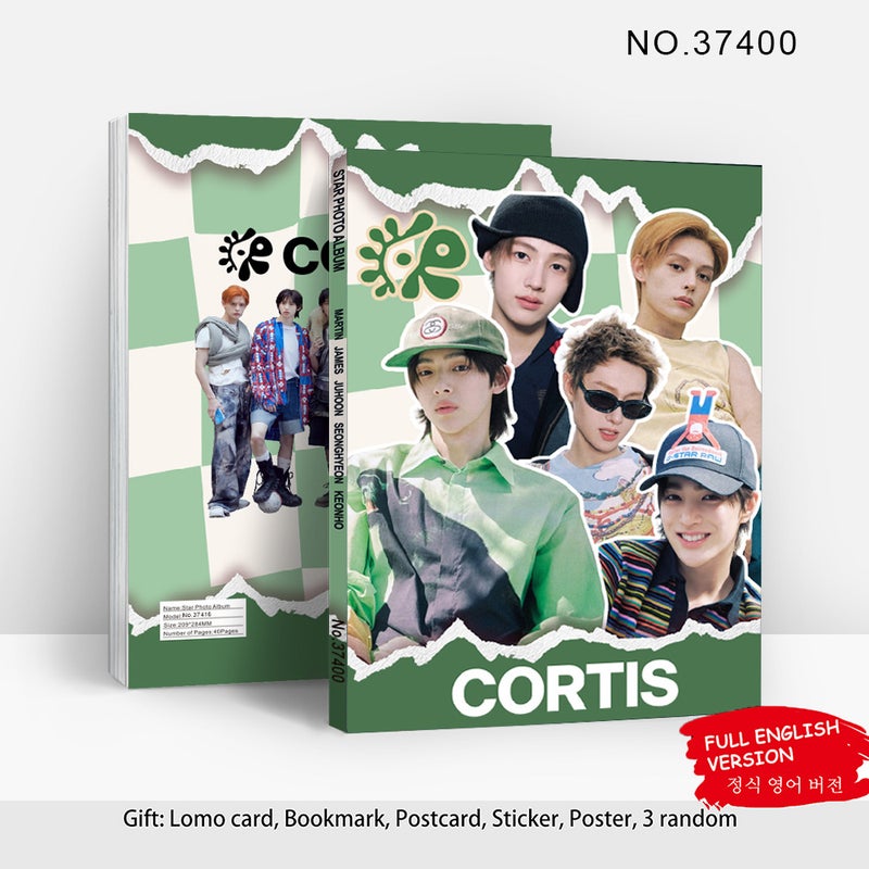 CORTIS Celebrity Photobook Collection – 40 Pages High-Gloss Premium Photo Album with Hot Stamping Cover
