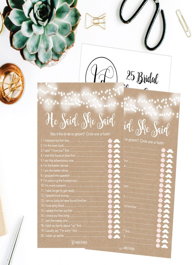 Hadley Designs Rustic Bridal Shower Games for 25 Guests - Fun and Hilarious Bridal Games for Showers, Wedding Shower, Engagement, Classy Party Activities - Image 4