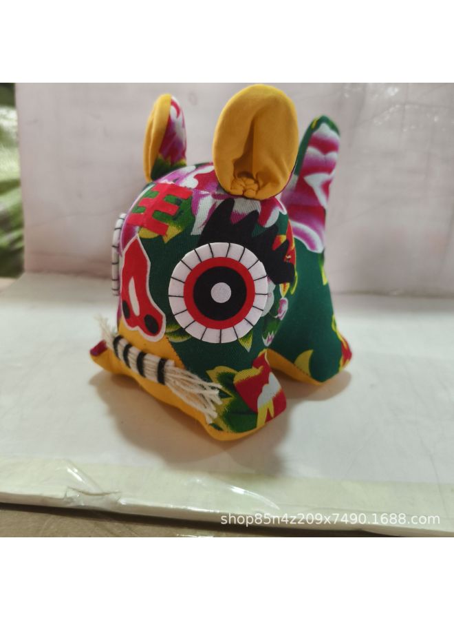 Special Handicraft Cloth Tiger Zodiac Tiger Doll Folk Cloth Tiger Decoration Annual Meeting Shopping Mall Ping An Tiger-Color:Single Yellow - Image 5