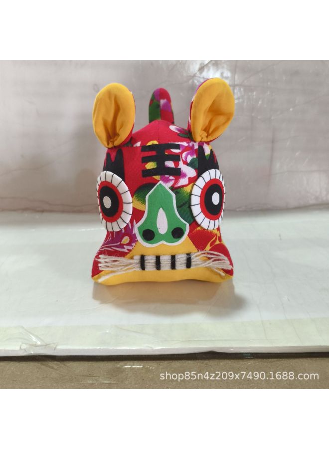 Special Handicraft Cloth Tiger Zodiac Tiger Doll Folk Cloth Tiger Decoration Annual Meeting Shopping Mall Ping An Tiger-Color:Single Yellow - Image 3