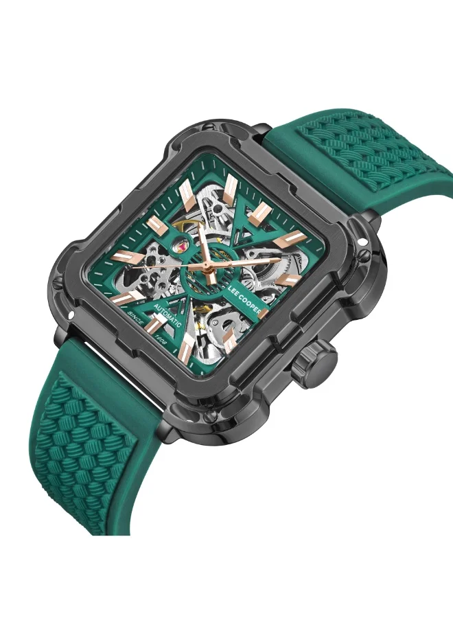Lee Cooper Men's Silicone Automatic Watch LC08072.067 - 44*49 mm