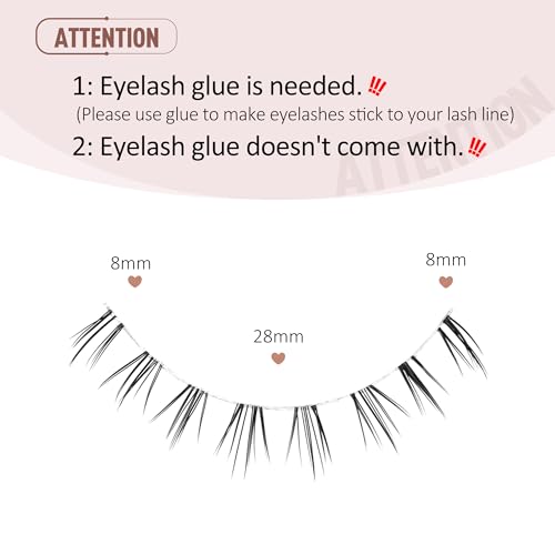 Onlyall Bottom Eyelashes False Lower Lashes Fake 7 Pairs Bottom-9 - Image 2