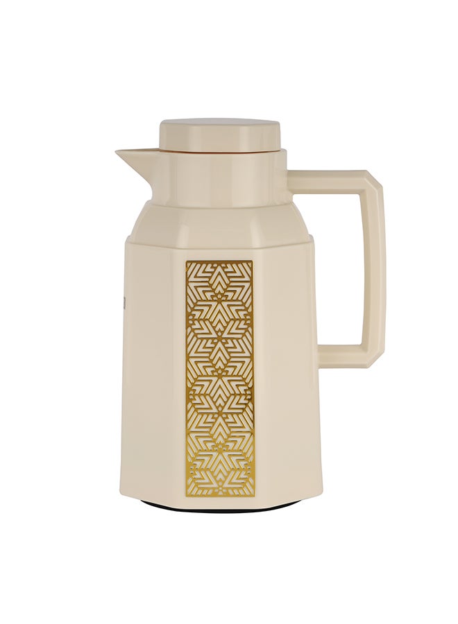 Royalford 1.0 L (33.5 oz) Vacuum Flask- RF12137/ with Pink Glass Inner and PP Outer Body/ Keeps Your Drinks Hot or Cold, Asbestos-Free and Hygienic/ Leak-Proof and Portable Design Multicolor 1.0 L (33.5Liters - Image 1