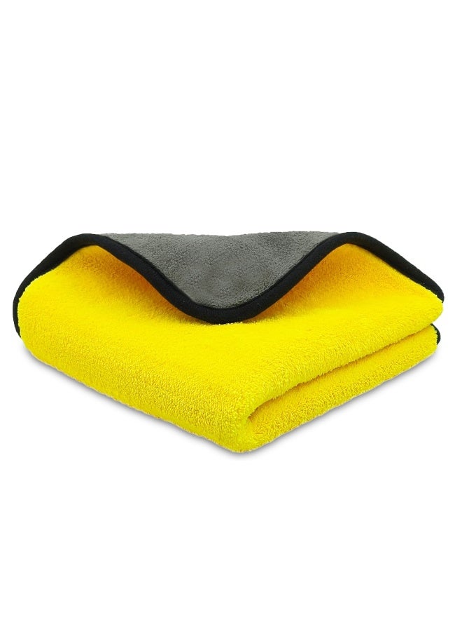 3 اكس ار 3XR منشفة تنظيف من الألياف الدقيقة مزدوجة الجوانب 40 × 30 سم، منشفة عالية الامتصاص من الصوف المرجاني للسيارة والمنزل، نسيج ناعم مخملي للتجفيف والتلميع والتشميع وإزالة الغبار، عناية خالية من الخدوش للأسطح الداخلية للسيارة والنوافذ والمرايا والأثاث، 3845 - Image 3