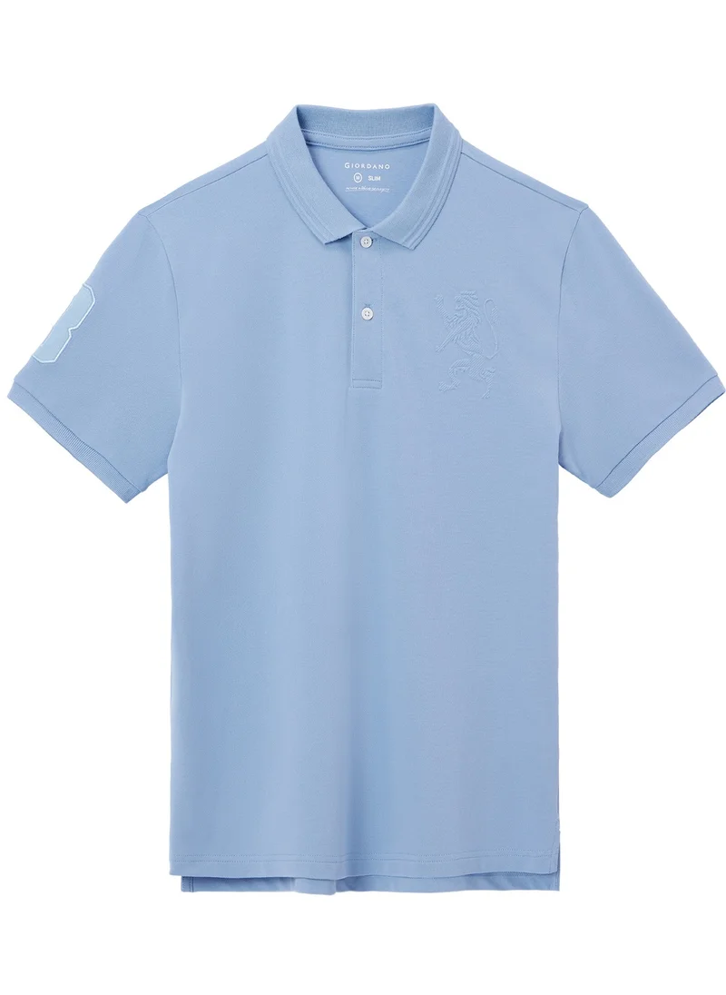 GIORDANO Men's Lion Polo Blue