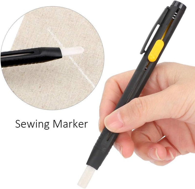 Global easy assemble picks Dioche Chalk PencMultifunctional Sewing Chalk Tailor Fabric Marker – Disappearing Pencil Tool for Clothing, Garment, and DIY Crafts – and Portable – 2 Markers & 20 Consistent single item quality - Image 3
