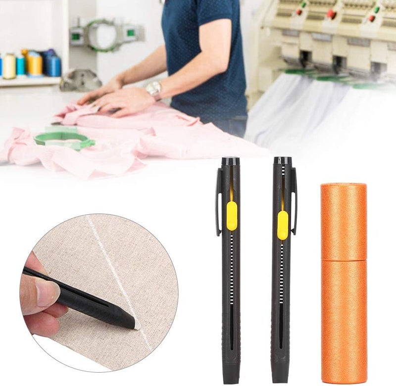Global easy assemble picks Dioche Chalk PencMultifunctional Sewing Chalk Tailor Fabric Marker – Disappearing Pencil Tool for Clothing, Garment, and DIY Crafts – and Portable – 2 Markers & 20 Consistent single item quality - Image 4