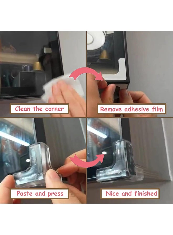 20pcs Large (length: 4.5 cm) Silicone Corner Protector for Baby Rails, Baby Table Corner Protector, Strong Adhesive T-shaped Baby Head Protector for Table Corners for Furniture - Image 4