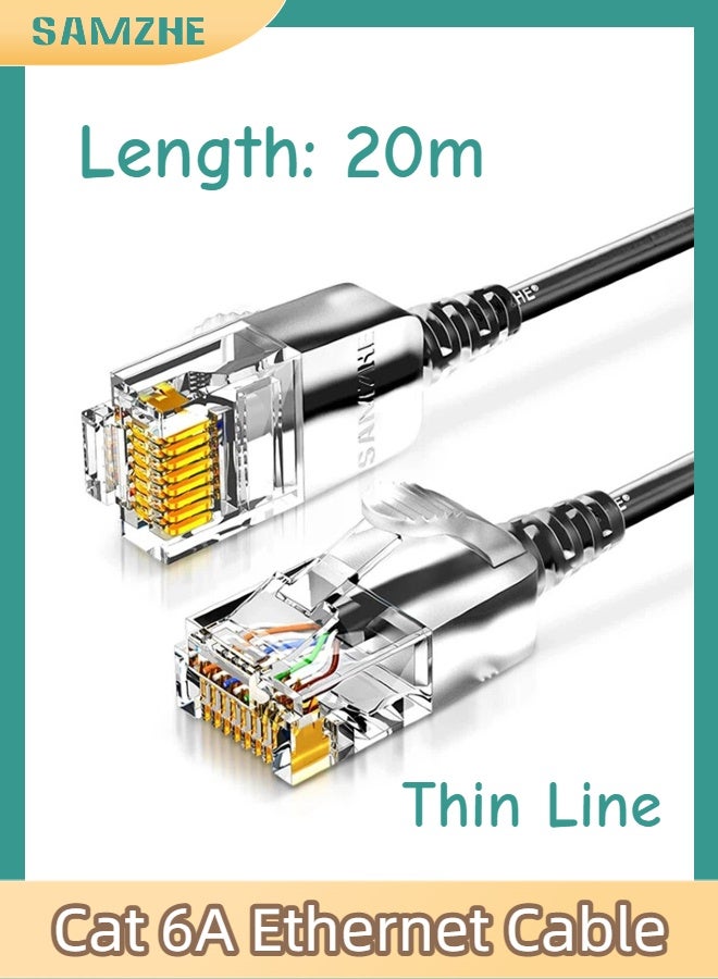 samzhe Samzhe 20m CAT6a ultra-thin Ethernet Cable Connection Type: Ethernet Cable