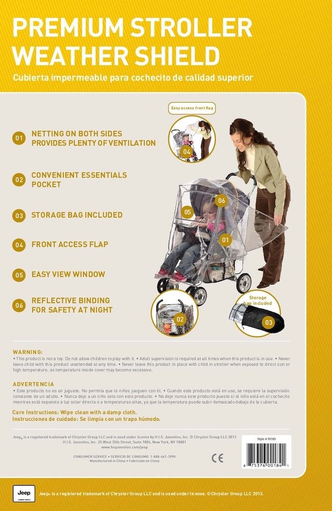 Jeep Premium Stroller Weather Shield - Image 5