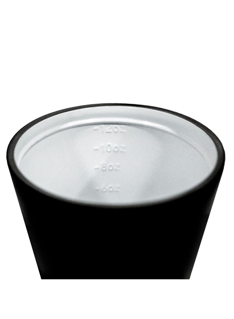 MIBRU Coffee Mug, Ceramic Interior Vacuum-Insulated Travel Mug, Double Wall Leak-Proof Thermos Vacuum Tumbler - 12oz 340ml Coffee Cup (LILAC GRAY) - Image 3