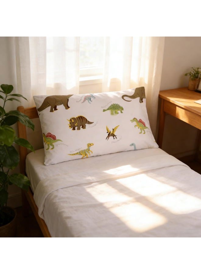 MAG White Dinosaur Pillowcases, 2 Pcs , Size 20”*30” (Standard, White) - Image 2