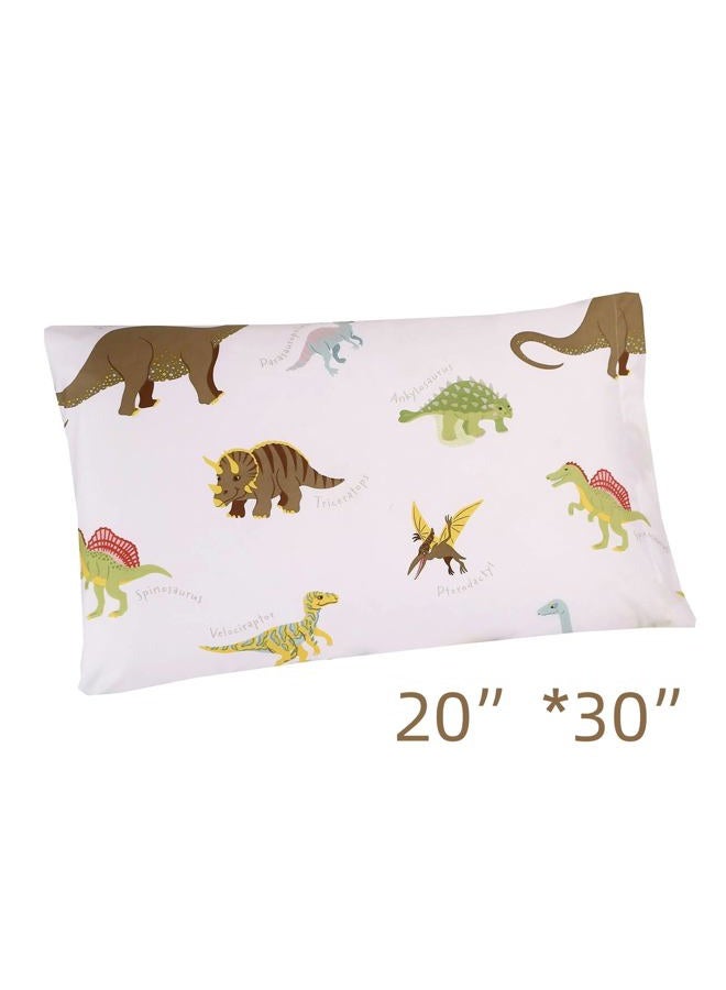 MAG White Dinosaur Pillowcases, 2 Pcs , Size 20”*30” (Standard, White) - Image 5